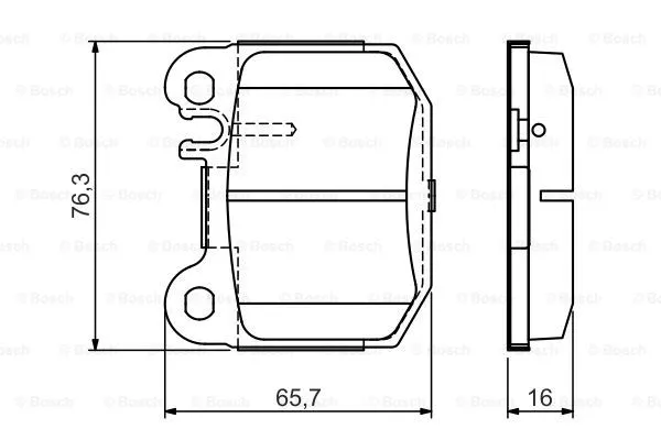 Brake Pad Set, disc brake (0 986 495 440)