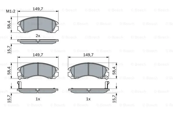 Brake Pad Set, disc brake