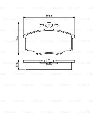 Brake Pad Set, disc brake (0 986 495 340)