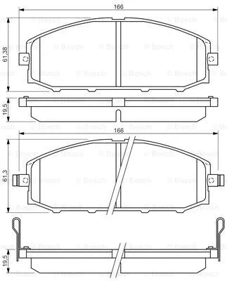 Brake Pad Set, disc brake (0 986 494 150)