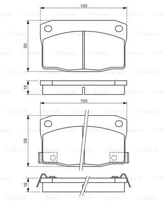 Brake Pad Set, disc brake (0 986 494 455)