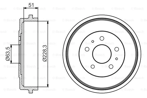 Brake Drum (0 986 477 219)