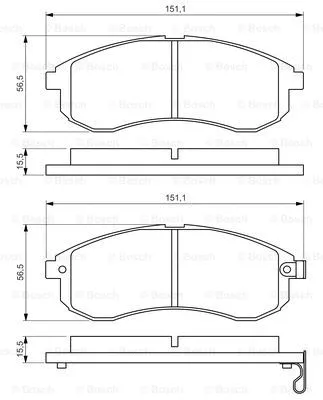 Brake Pad Set, disc brake (0 986 494 362)