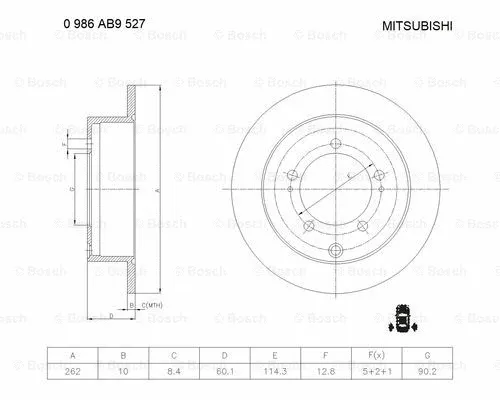 Brake Disc (0 986 AB9 527)