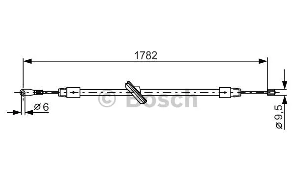 Cable Pull, parking brake (1 987 477 902)