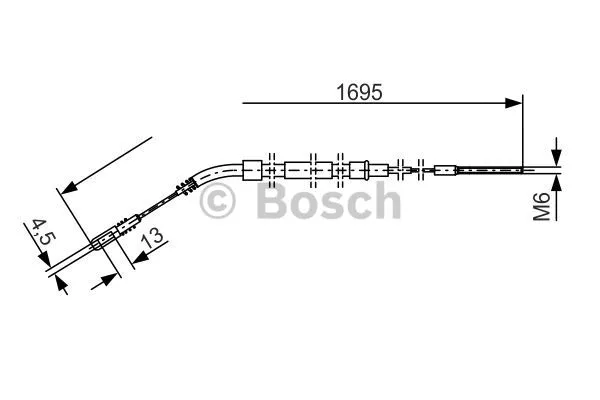 Cable Pull, parking brake (1 987 477 004)