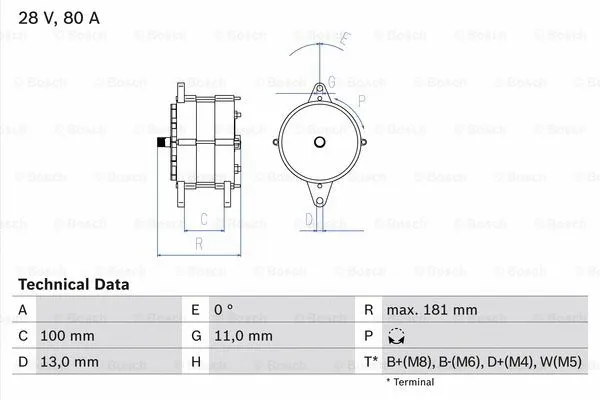 Alternator (0 986 039 260)