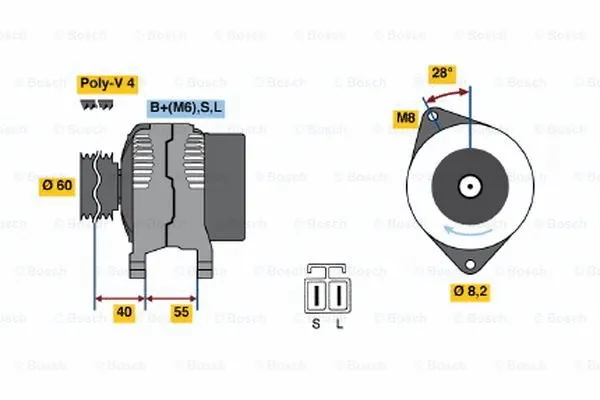 Alternator (0 986 042 871)