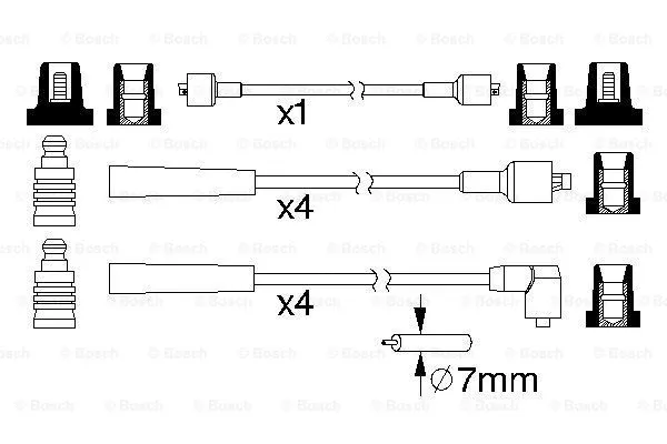 Ignition Cable Kit (0 986 357 103)
