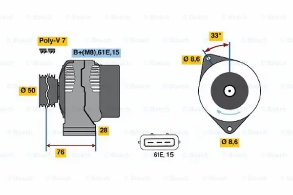 Alternator (0 123 515 010)