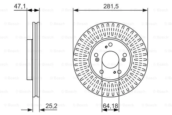 Brake Disc (0 986 479 781)