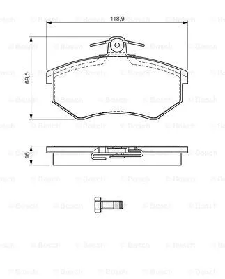 Brake Pad Set, disc brake