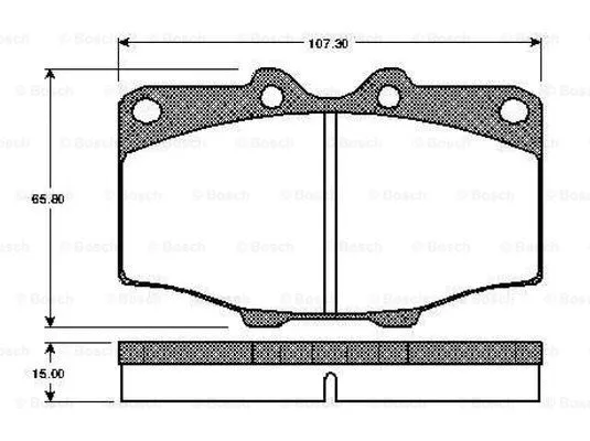 Brake Pad Set, disc brake (0 986 TB2 069)