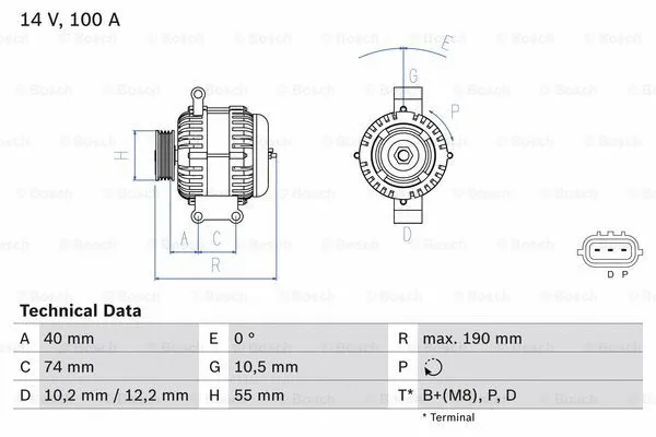 Alternator (0 986 083 570)