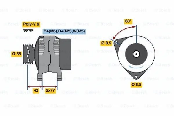 Alternator (0 123 310 029)