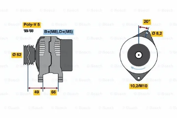 Alternator (0 986 039 921)