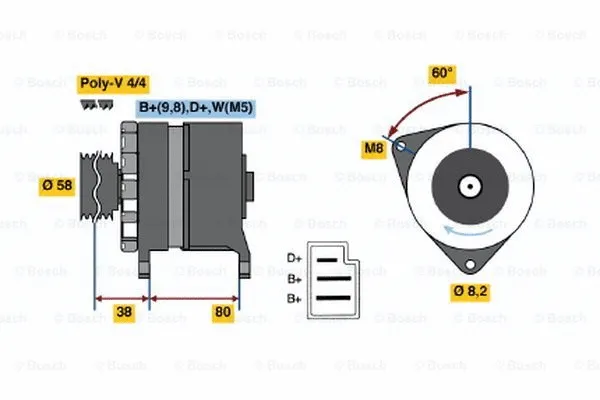 Alternator (0 986 039 711)
