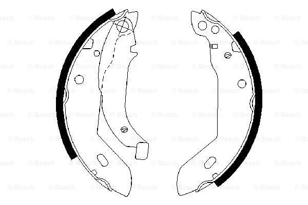 Brake Shoe Set (0 986 487 533)