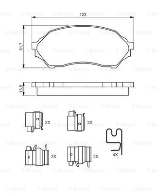 Brake Pad Set, disc brake
