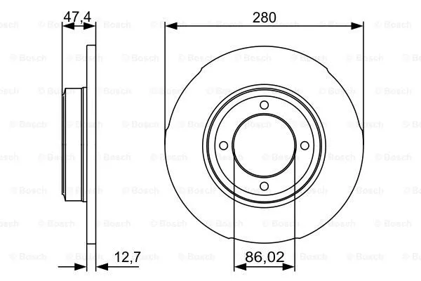 Brake Disc (0 986 479 493)