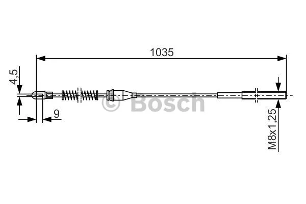 Cable Pull, parking brake (1 987 477 307)