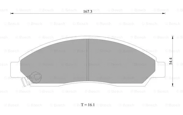 Brake Pad Set, disc brake (0 986 AB1 416)