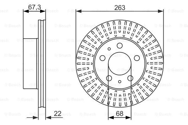 Brake Disc (0 986 479 480)