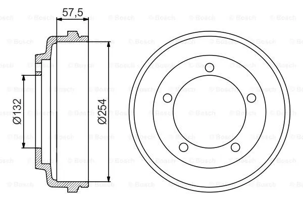 Brake Drum (0 986 477 204)
