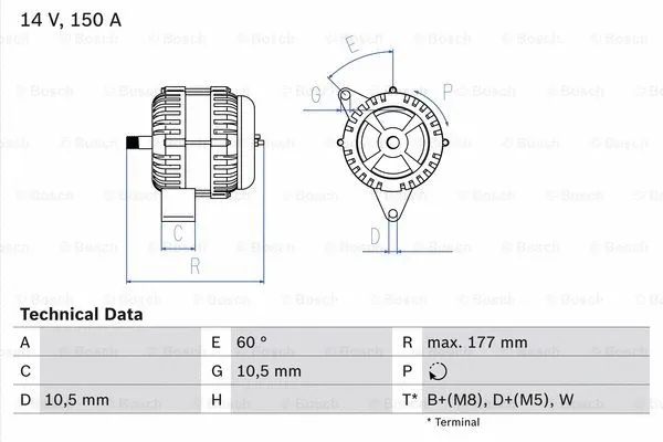 Alternator (0 986 047 210)