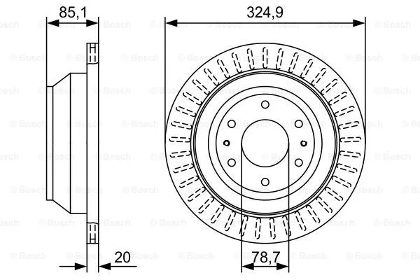 Brake Disc (0 986 479 W24)
