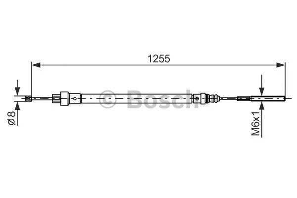 Cable Pull, parking brake (1 987 477 525)