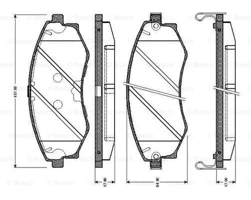 Brake Pad Set, disc brake (0 986 TB2 634)