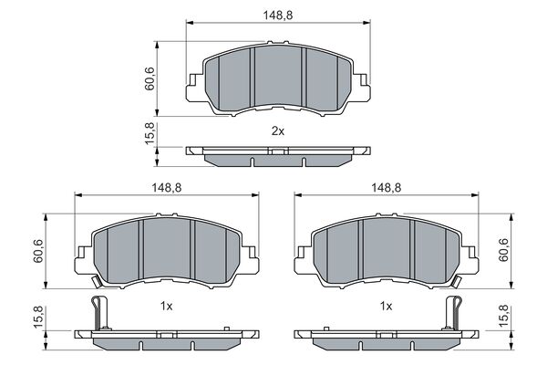 Brake Pad Set, disc brake