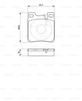 Brake Pad Set, disc brake (0 986 424 547)
