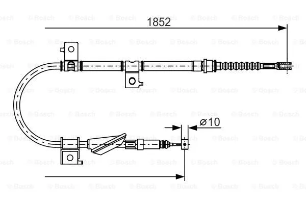 Cable Pull, parking brake (1 987 482 175)