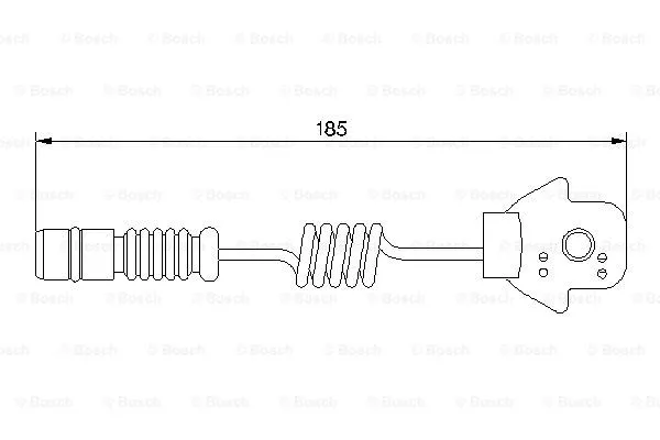 Warning Contact, brake pad wear (1 987 474 963)