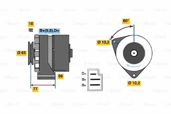 Alternator (0 986 034 620)