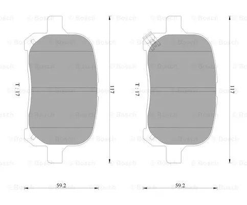 Brake Pad Set, disc brake (0 986 AB2 326)