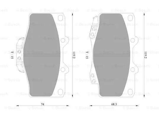 Brake Pad Set, disc brake (0 986 AB9 154)