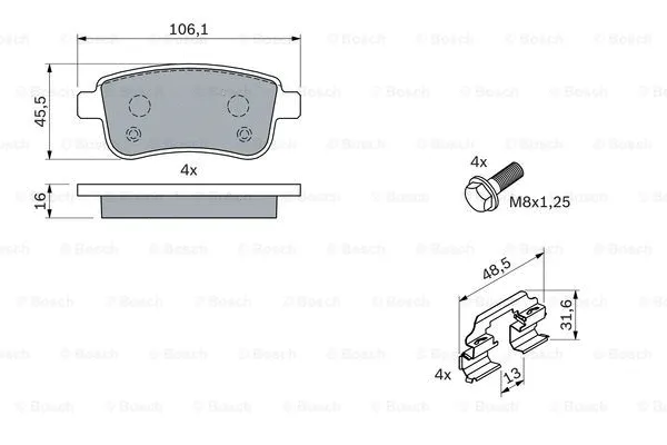 Brake Pad Set, disc brake
