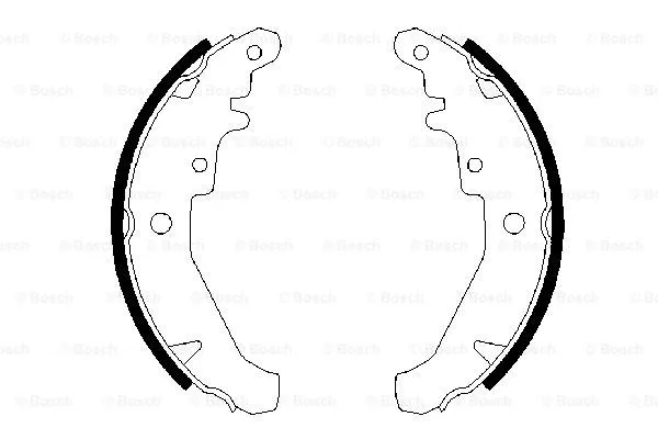 Brake Shoe Set (0 986 487 630)