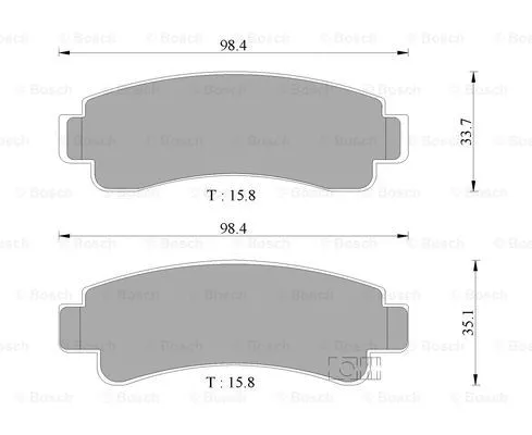 Brake Pad Set, disc brake (0 986 505 903)