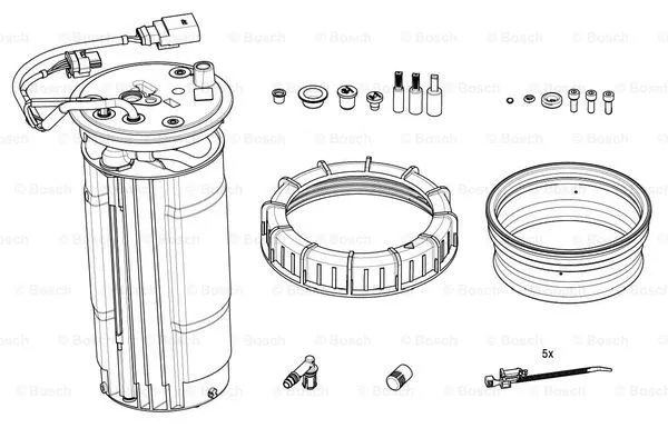 Heating, tank unit (urea injection) (F 01C 600 228)