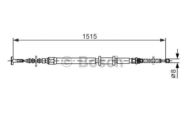 Cable Pull, parking brake (1 987 477 550)