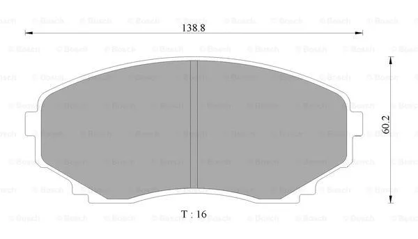 Brake Pad Set, disc brake (0 986 AB2 350)