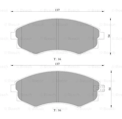 Brake Pad Set, disc brake (0 986 505 902)