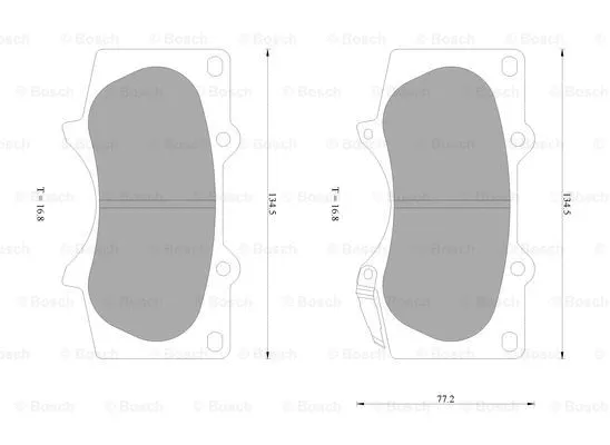 Brake Pad Set, disc brake (0 986 AB0 261)
