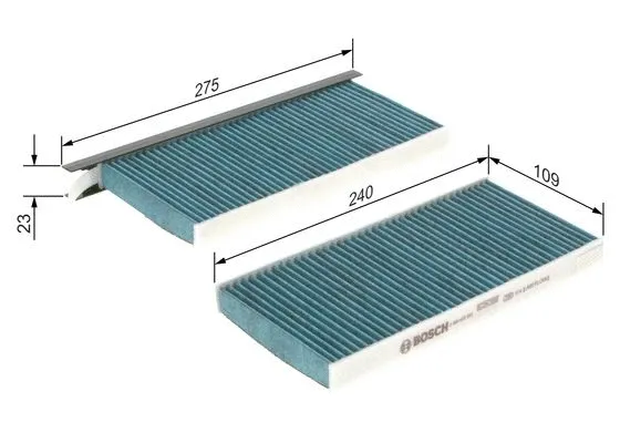 Filter, cabin air (0 986 628 553)