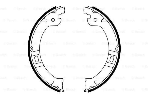 Brake Shoe Set, parking brake (0 986 487 919)