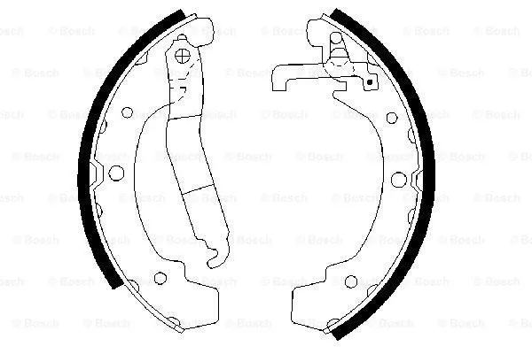 Brake Shoe Set (0 986 487 318)